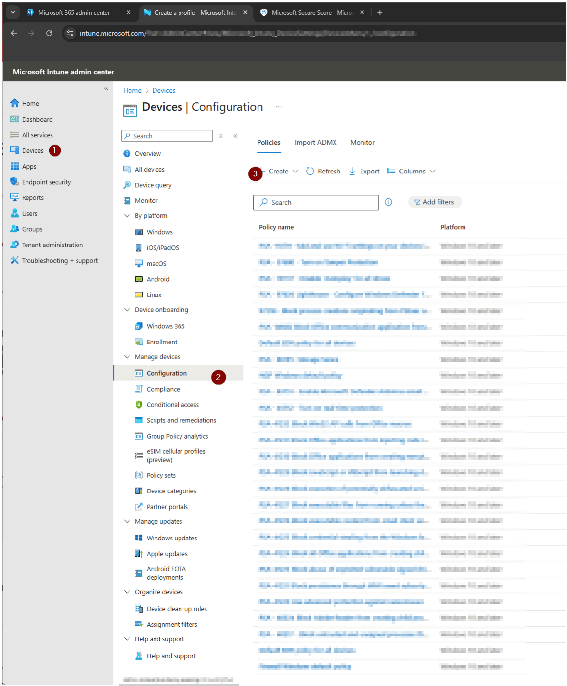 Open the Microsoft Intune Admin Center