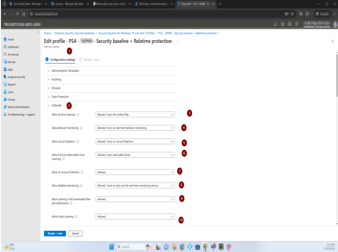 Enable Allow Behavior Monitoring in Configuration settings