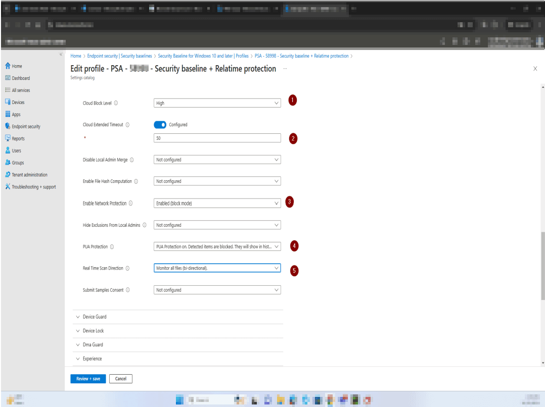 Assign the policy and create