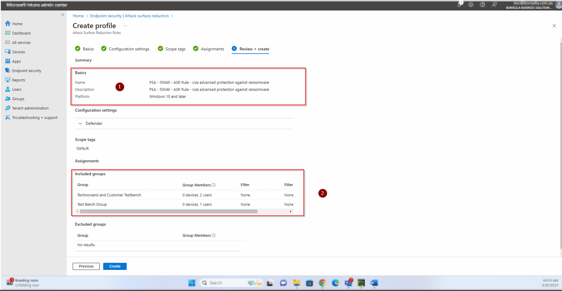 Step 6 — Review, Confirm, and Create