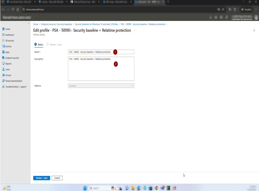 Create a new Defender Antivirus policy for Windows