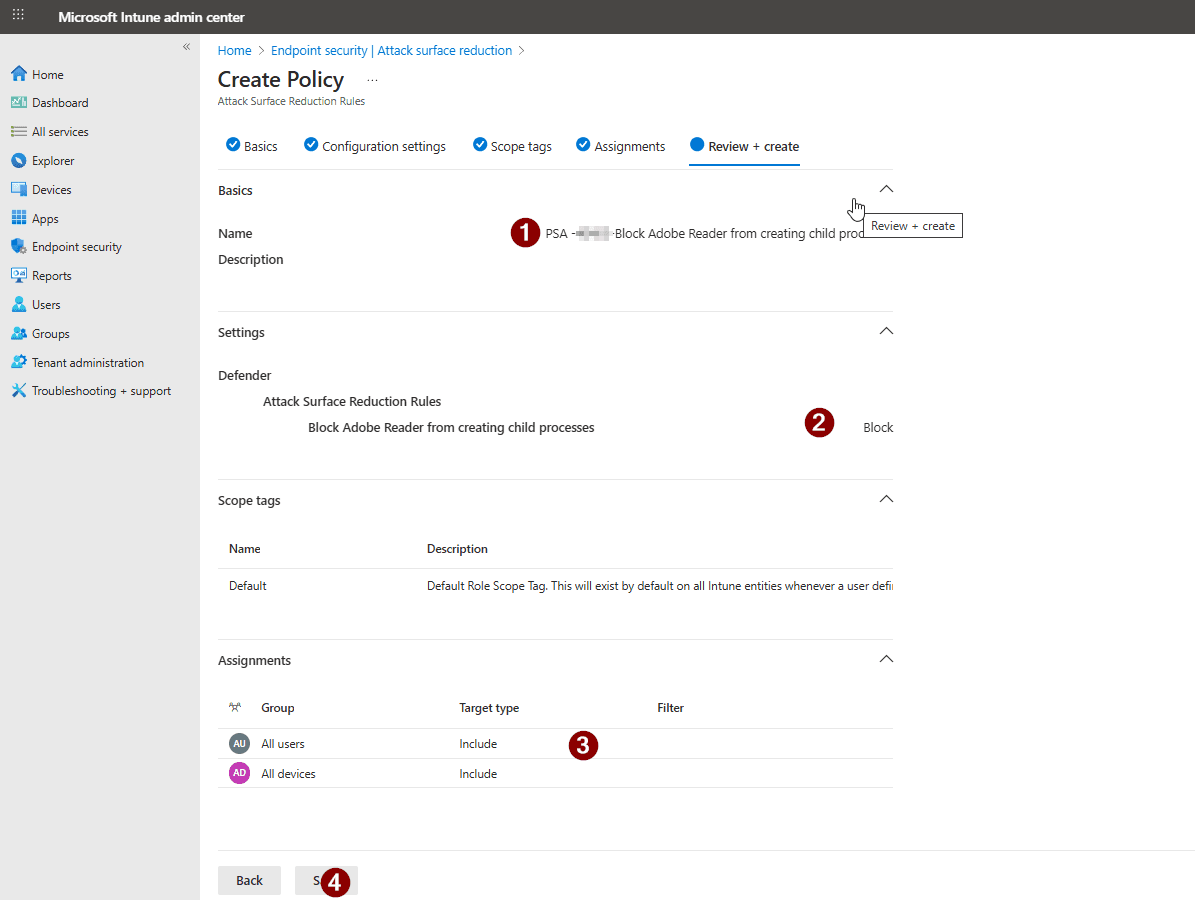 Review + create