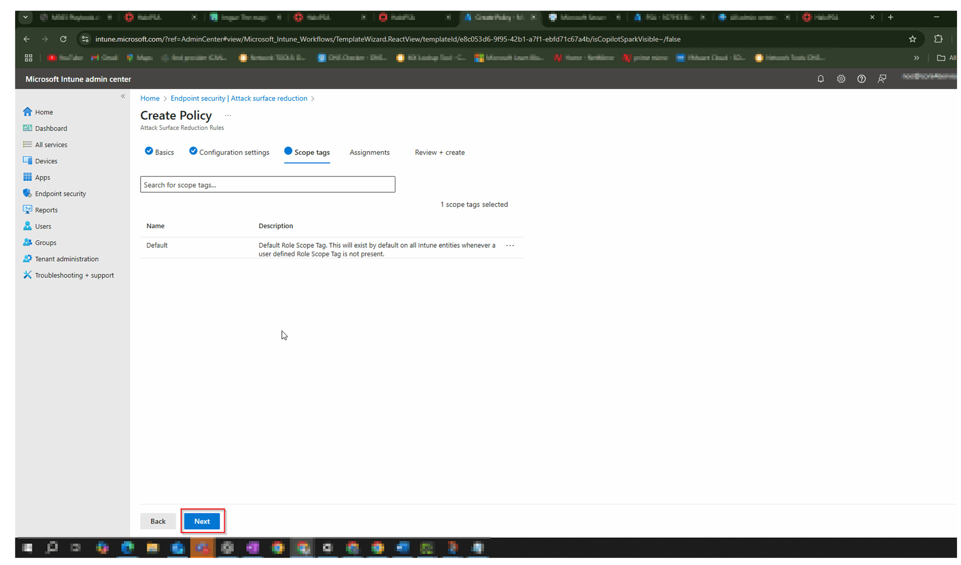 Configure Scope Tags