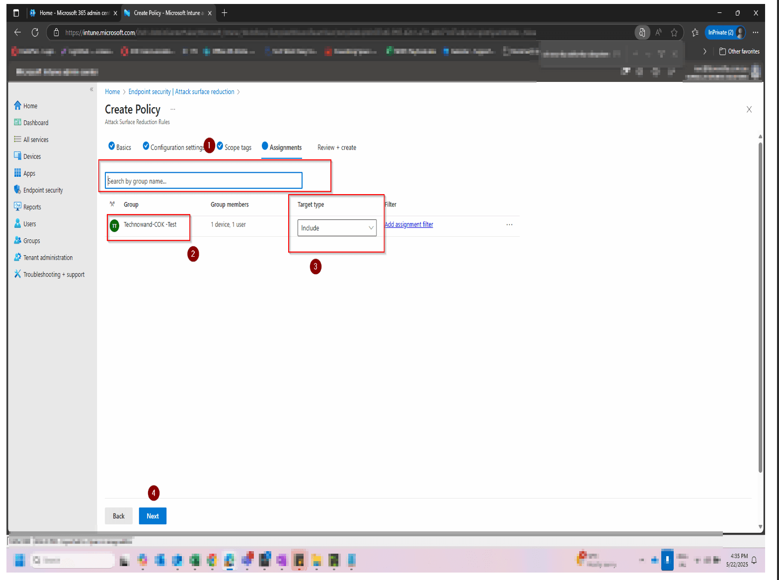 Assigning Scope tags