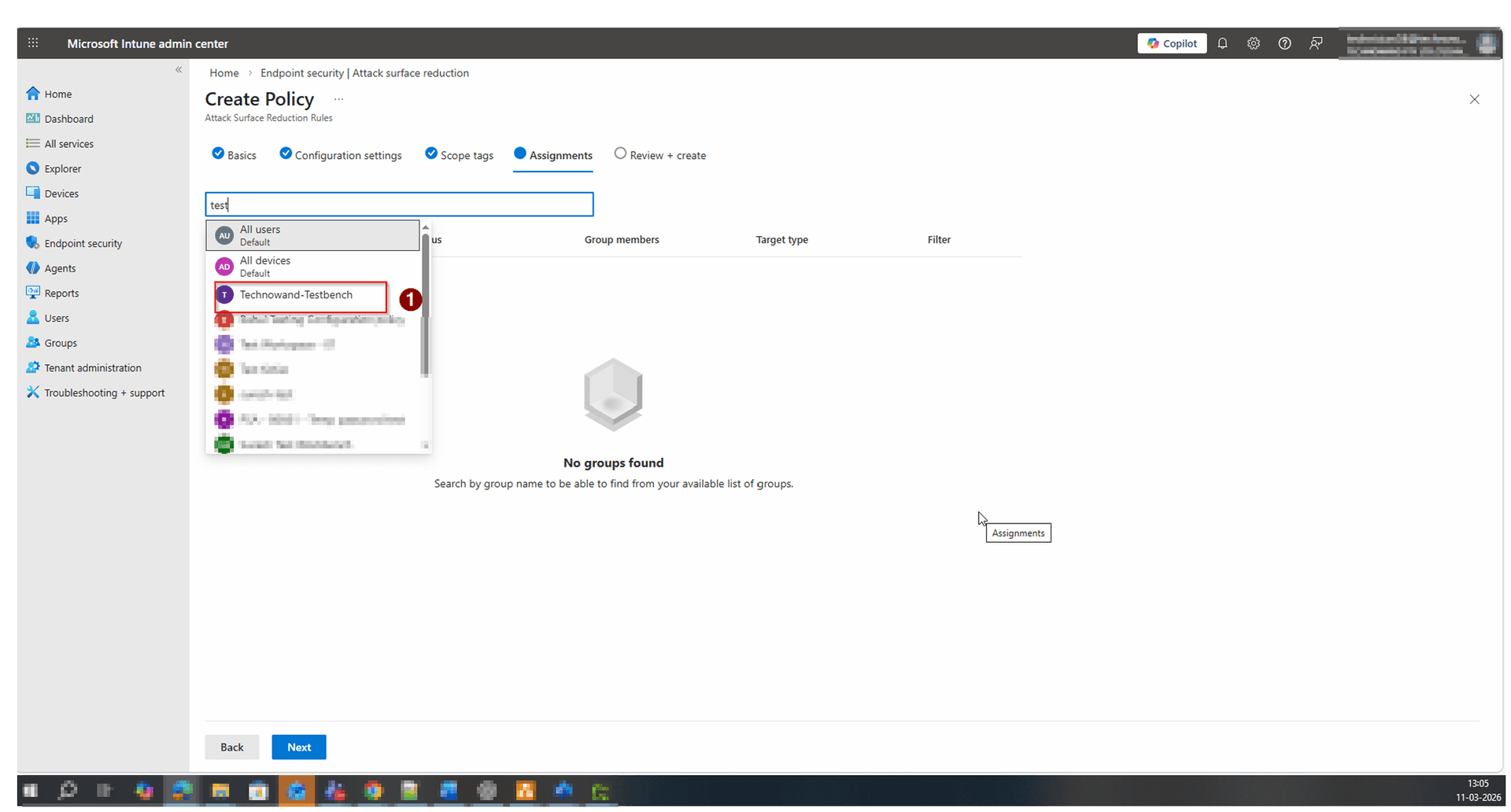 Assign to Test Group First